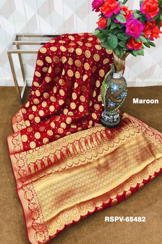 Banarasi Soft pure Georgette Rich Pallu