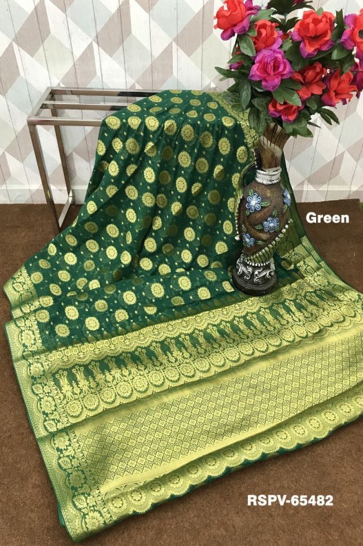 Banarasi Soft pure Georgette Rich Pallu