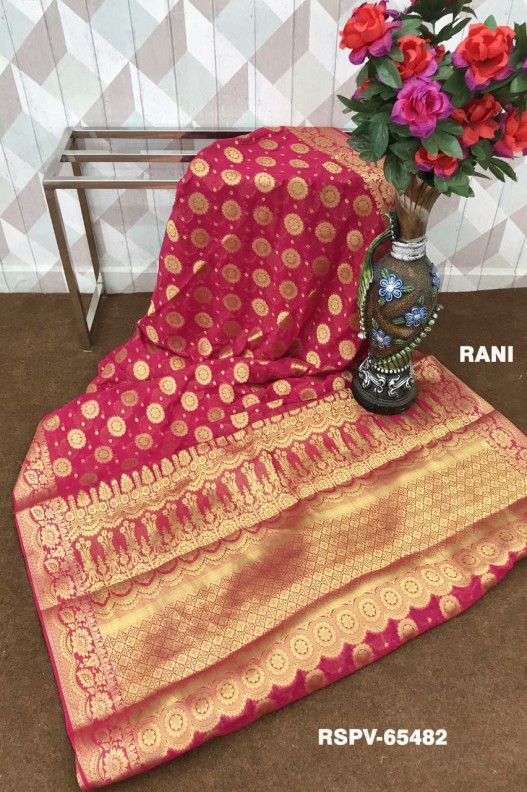 Banarasi Soft pure Georgette Rich Pallu
