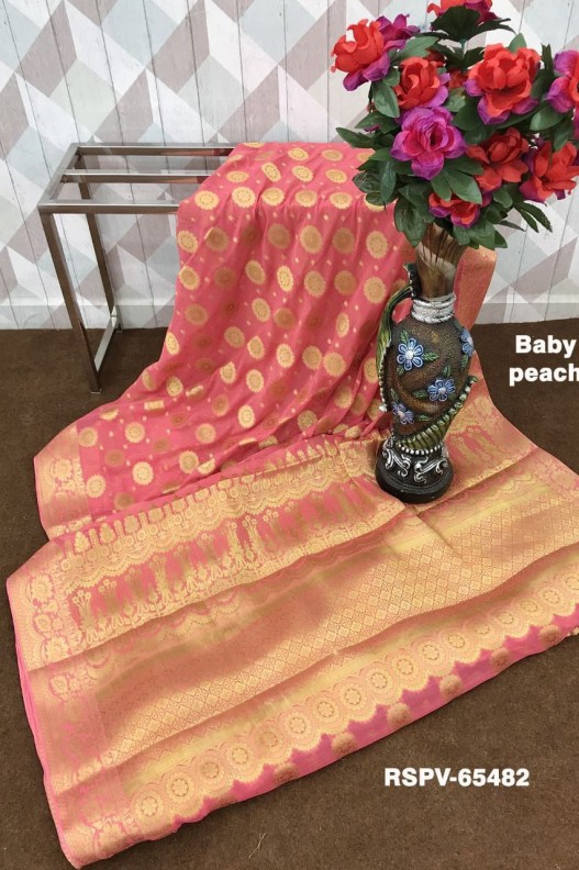 Banarasi Soft pure Georgette Rich Pallu