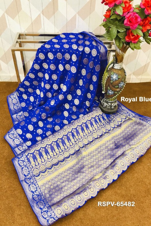 Banarasi Soft pure Georgette Rich Pallu