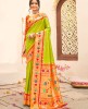Aamazing Pure Banarasi Georgette Rich Pallu saree.