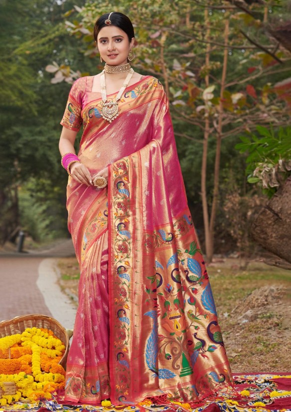 Pure and original Paithani silk saree with Rich Pallu